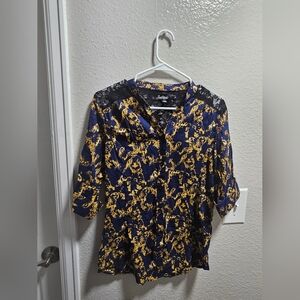 Southpole Navy And Gold Top